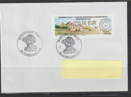 Atm, Lisa 2, MARCOPHILEX 2015, Auvers Sur Oise, LETTRE, FDC, ECOPLI 0.66€, Tad ILLUSTRE, VAN GOGH, 17 Et 18 Octobre 2015 - 2010-... Vignette Illustrate