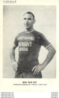 WIM VAN EST AVEC DEDICACE AUTOGRAPHE - Cyclisme