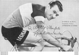 GIORGIO ALBANI AVEC DEDICACE AUTOGRAPHE - Cycling