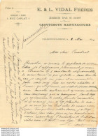 TARASCON SUR RHONE 1894 E. ET L.  VIDAL FRERES CAOUTCHOUC MANUFACTURE - 1800 – 1899