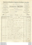 BEAUNE 1894 JOSEPH BON CONSTRUCTION DE CALORIFERES - 1800 – 1899