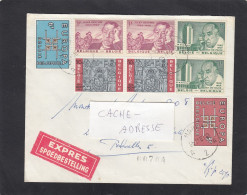 LETTRE DE 22 GRS. PAR EXPRESS DE HAREN POUR BRUXELLES,1963. - Lettres & Documents