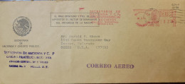 O) 1979 MEXICO, METERSTAMP, SECRETARIA DE HACIENDA Y C.P - ESTADOS UNIDOS MEXICANOS, CIRCULATED TO USA - Mexique