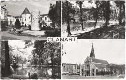 CPSM DE CLAMART  (HAUTS DE SEINE)  MULTI-VUES - Clamart