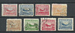 BOLIVIA 1944-1951 Michel 38 - 44 O Lot Of 8 Zwangszuschlagsmarken F. Verkehrsangestellte - Bolivie