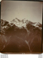 ALPES FRANCE OU SUISSE   MONTAGNE 1900 PHOTO ORIGINALE 13 X 10 CM  D10 - Orte