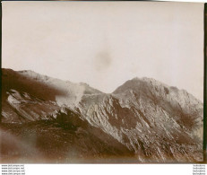 ALPES FRANCE OU SUISSE   MONTAGNE 1900 PHOTO ORIGINALE 13 X 10 CM  D65 - Orte