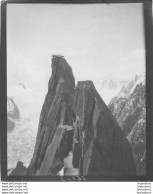 AIGUILLES DE CHAMONIX LE SOMMET DU GREPON  MONTAGNE 1902 PHOTO 13 X 10 CM - Orte