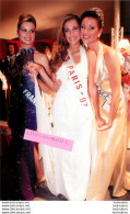 ELECTION DE MISS PARIS 1997  PATRICIA SPEHAR ET LAETITIA LESPINA PHOTO DE PRESSE AGENCE  ANGELI 27 X 18 CM - Berühmtheiten