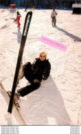 CHRISTINE BRAVO TROPHEE WHIRLPOOL COURCHEVEL LES FEMMES EN OR 2000  PHOTO DE PRESSE AGENCE  ANGELI 27 X 18 CM - Famous People