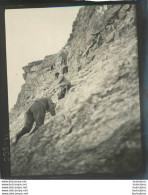 ASCENSION DANS LES ALPES FRANCE OU SUISSE ANNEE 1900 PHOTO ORIGINALE 13 X 10 CM Ref4 - Plaatsen