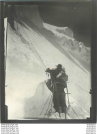 ASCENSION DANS LES ALPES FRANCE OU SUISSE ANNEE 1900 PHOTO ORIGINALE 13 X 10 CM Ref19 - Plaatsen