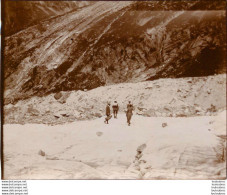 ASCENSION DANS LES ALPES FRANCE OU SUISSE ANNEE 1900 PHOTO ORIGINALE 13 X 10 CM Ref29 - Plaatsen