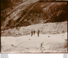 ASCENSION DANS LES ALPES FRANCE OU SUISSE ANNEE 1900 PHOTO ORIGINALE 13 X 10 CM Ref26 - Orte