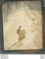 ASCENSION DANS LES ALPES FRANCE OU SUISSE ANNEE 1900 PHOTO ORIGINALE 13 X 10 CM Ref11 - Plaatsen