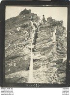 ASCENSION DANS LES ALPES FRANCE OU SUISSE ANNEE 1900 PHOTO ORIGINALE 13 X 10 CM Ref1 - Orte