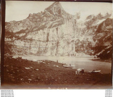 ALPINISME ASCENSION DANS LES ALPES FRANCE OU SUISSE ANNEE 1900 PHOTO ORIGINALE 13 X 10 CM  A4 - Plaatsen