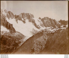 ALPES FRANCE OU SUISSE  MONTAGNE  1900 PHOTO ORIGINALE 13 X 10 CM  L52 - Orte