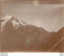 ALPES FRANCE OU SUISSE  MONTAGNE 1900 PHOTO ORIGINALE 13 X 10 CM  L59 - Orte