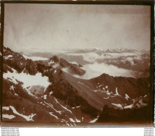 ALPES FRANCE OU SUISSE  MONTAGNE  1900 PHOTO ORIGINALE 13 X 10 CM  L22 - Orte