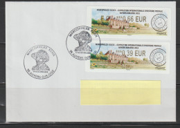 2Atms, Lisa2, MARCOPHILEX 2015, Auvers Sur Oise, LETTRE+20g, FDC, EC 0.66€+ COMPL. 0.39€ VAN GOGH, 17 Et 18 Octobre 2015 - 2010-... Vignettes Illustrées