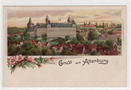 39021106 - Altenburg, Lithographie Mit Blick Von Der Hoehe Der Friedrichsstrasse. Ungelaufen Um 1900 Gute Erhaltung. - Altenburg