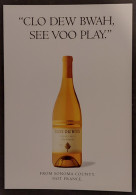 Carte Postale - Clos Du Bois (vin Blanc - Boisson - Alcool) From Sonoma County - Californie - Werbepostkarten