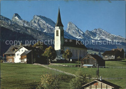 11880558 Wildhaus SG Kath Kirche Mit Churfirsten Wildhaus - Sonstige & Ohne Zuordnung