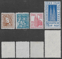 Germania Germany 1948 British American Zone Cologne Cathedral Mi N.69-72 Complete Set MNH ** - Nuevos