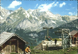 11880518 Wildhaus SG Bergstation Sesselbahn Oberdorf Gamsalp Mit Alpstein Schafb - Sonstige & Ohne Zuordnung