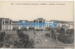 227959 AFRICA DAKAR SENEGAL THE STATION TRAIN POSTAL POSTCARD - Unclassified