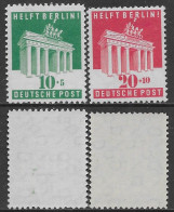 Germania Germany 1948 British American Zone Help Berlin! Mi N.101-102 Complete Set MNH ** - Nuovi