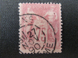 N°81 - 75c Rose Oblitéré (15% De La Cote) - 1876-1898 Sage (Tipo II)