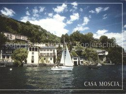 11880343 Ascona TI Casa Moscia Segelschiff Ascona - Autres & Non Classés