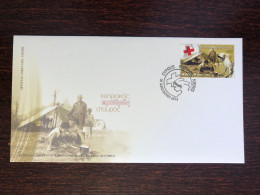 CYPRUS FDC COVER 2013 YEAR RED CROSS HEALTH MEDICINE STAMPS - Brieven En Documenten