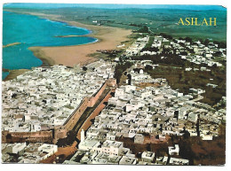 VUE AERIENNE SUR LA COTE ATLANTIQUE / AERIAL VIEW OVER ATLANTIC COAST.- ASILAH.- ( MARRUECOS ) - Otros & Sin Clasificación