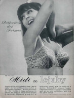 Publicité Papier  LINGERIE LEJABY Mai 1964 FAC 993 - Werbung