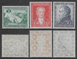 Germania Germany 1949 British American Zone Birth Of Goethe Mi N.108-110 Complete Set MNH ** - Nuovi