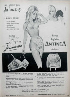 Publicité Papier  LINGERIE LYCRA ANTINEA JEUNESSE Mai 1964 FAC 992 - Advertising