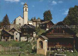 11880132 Bosco Gurin Dorfpartie Mit Kirche Bosco/Gurin - Autres & Non Classés