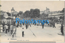 227964 SPAIN ESPAÑA VALENCIA STATION TRAIN ESTACION DE TREN NORTE POSTAL POSTCARD - Otros & Sin Clasificación