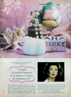 Publicité Papier  SAVON LUX SUZY PARKER Mai 1964 FAC 992 - Publicités