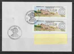 2Atms, Lisa 2, MARCOPHILEX 2015, Auvers Sur Oise, LETTRE+20g, FDC, LP 0.76€+ COMPL 0.49€ VAN GOGH, 17 Et 18 Octobre 2015 - 2010-... Vignette Illustrate