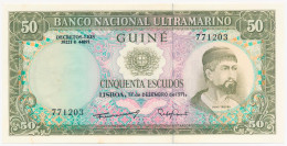 PORTUGUESE GUINEA GUINE 50 ESCUDOS P-44 Nuno Tristгo - Sailing Boat Steam Ship UNC - Guinee