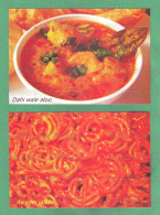 INDIA 2023 Inde Indien - INDIAN CUISINES Picture Post Card - Dahi Wale Aloo & Awadhi Jalebi - Postcards, Food - Ricette Di Cucina