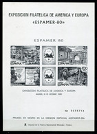 España 1980. Prueba 3 ** MNH. - Blokken & Velletjes