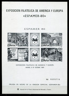 España 1980. Prueba 3 ** MNH. - Blocks & Kleinbögen