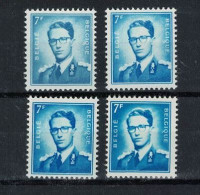 ROI BAUDOUIN  ** / MNH  7 Fr Avec 4 Nuances  à 1,39 - Unused Stamps