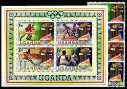 Uganda 278-281 Und Block 23 Postfrisch #KM042 - Uganda (1962-...)