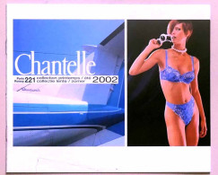 Publicité Papier Livret 12 Pages  LINGERIE CHANTELLE COLLECTION 2002 TS - Publicidad